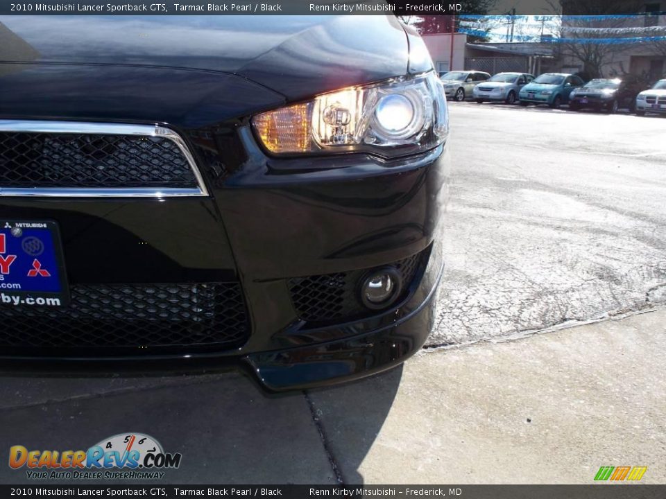 2010 Mitsubishi Lancer Sportback GTS Tarmac Black Pearl / Black Photo #33
