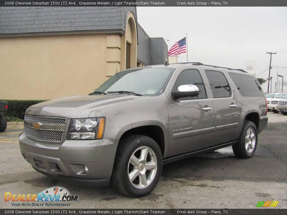 2008 Chevrolet Suburban 1500 LTZ 4x4 Graystone Metallic / Light Titanium/Dark Titanium Photo #3