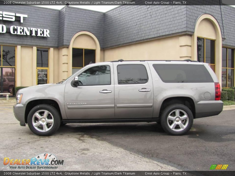 2008 Chevrolet Suburban 1500 LTZ 4x4 Graystone Metallic / Light Titanium/Dark Titanium Photo #4