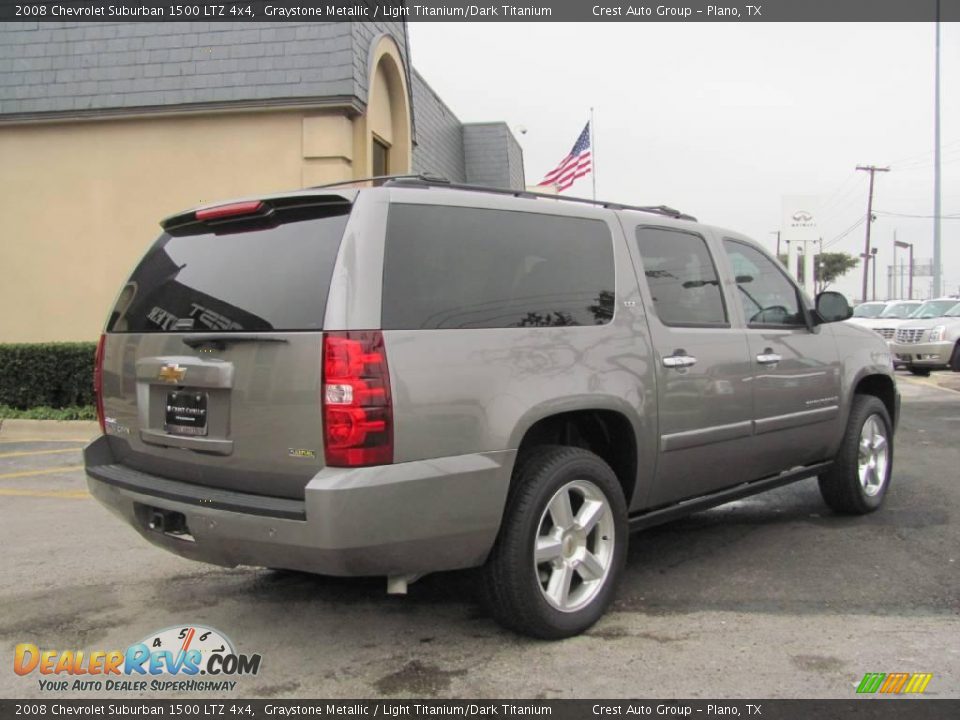 2008 Chevrolet Suburban 1500 LTZ 4x4 Graystone Metallic / Light Titanium/Dark Titanium Photo #6