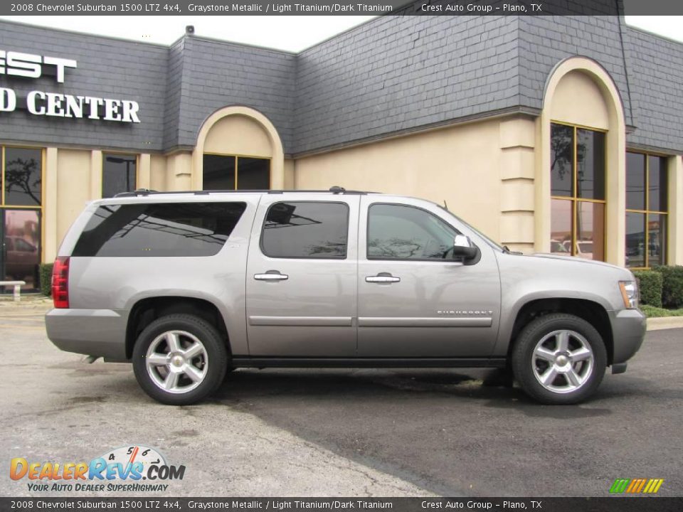 2008 Chevrolet Suburban 1500 LTZ 4x4 Graystone Metallic / Light Titanium/Dark Titanium Photo #7