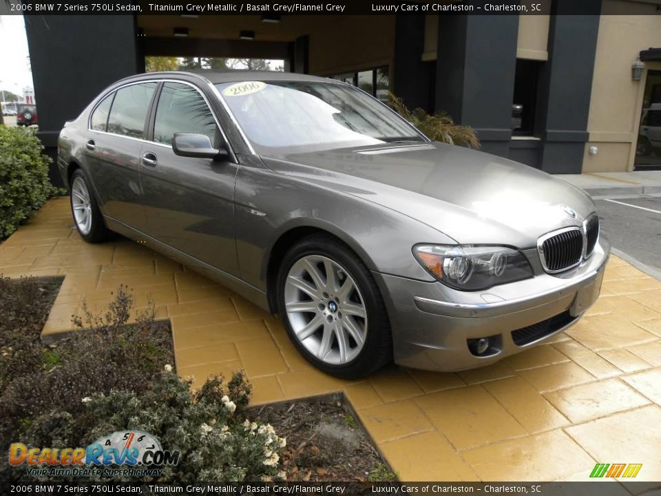 2006 BMW 7 Series 750Li Sedan Titanium Grey Metallic / Basalt Grey/Flannel Grey Photo #1