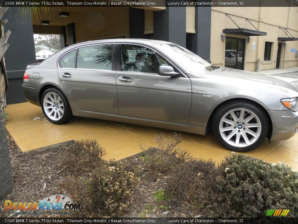 2006 BMW 7 Series 750Li Sedan Titanium Grey Metallic / Basalt Grey/Flannel Grey Photo #2