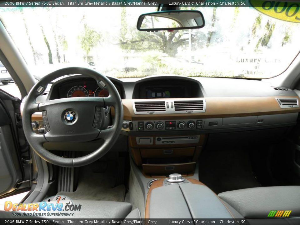 2006 BMW 7 Series 750Li Sedan Titanium Grey Metallic / Basalt Grey/Flannel Grey Photo #3