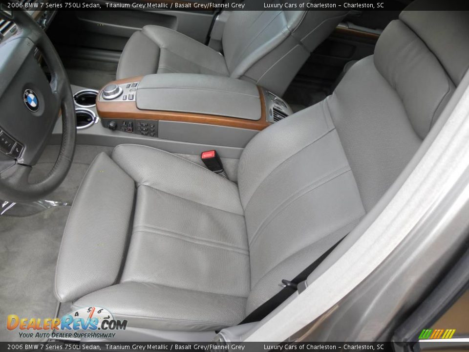2006 BMW 7 Series 750Li Sedan Titanium Grey Metallic / Basalt Grey/Flannel Grey Photo #5