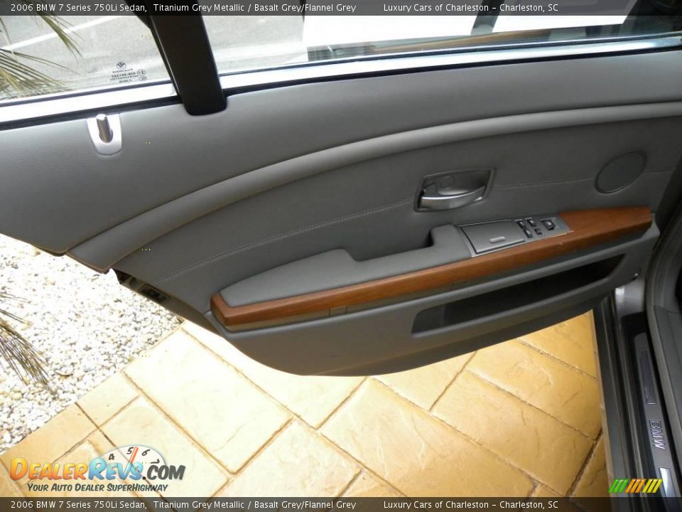 2006 BMW 7 Series 750Li Sedan Titanium Grey Metallic / Basalt Grey/Flannel Grey Photo #8