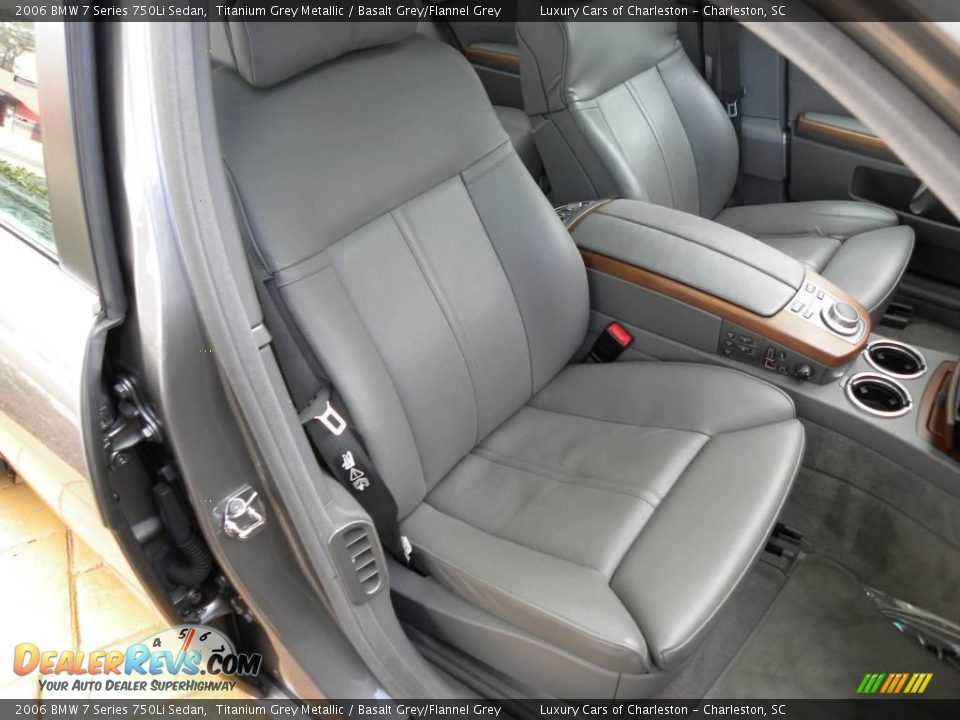 2006 BMW 7 Series 750Li Sedan Titanium Grey Metallic / Basalt Grey/Flannel Grey Photo #9