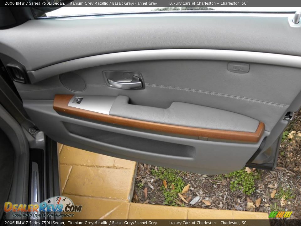 2006 BMW 7 Series 750Li Sedan Titanium Grey Metallic / Basalt Grey/Flannel Grey Photo #10