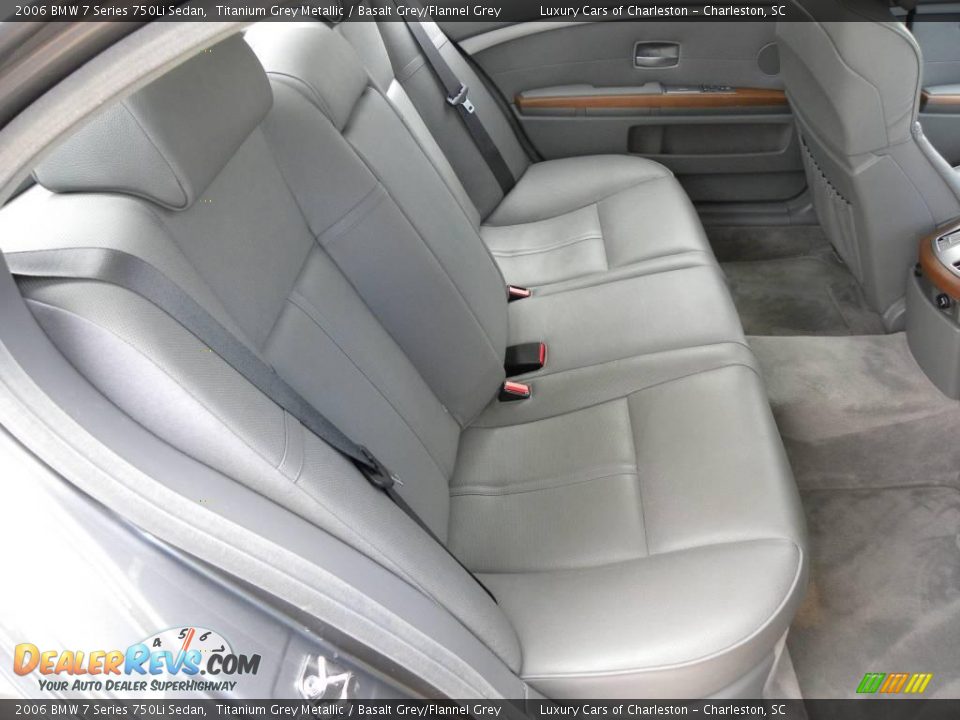 2006 BMW 7 Series 750Li Sedan Titanium Grey Metallic / Basalt Grey/Flannel Grey Photo #11