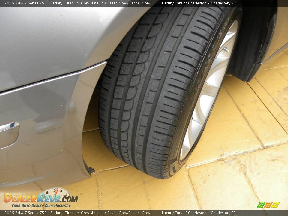 2006 BMW 7 Series 750Li Sedan Titanium Grey Metallic / Basalt Grey/Flannel Grey Photo #17