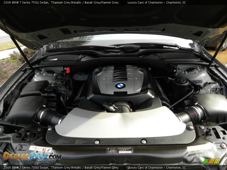 2006 BMW 7 Series 750Li Sedan Titanium Grey Metallic / Basalt Grey/Flannel Grey Photo #18