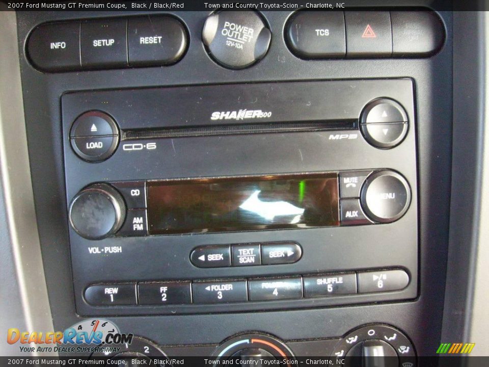 2007 Ford Mustang GT Premium Coupe Black / Black/Red Photo #12