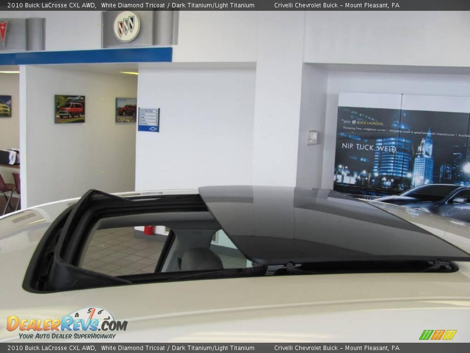 2010 Buick LaCrosse CXL AWD White Diamond Tricoat / Dark Titanium/Light Titanium Photo #4
