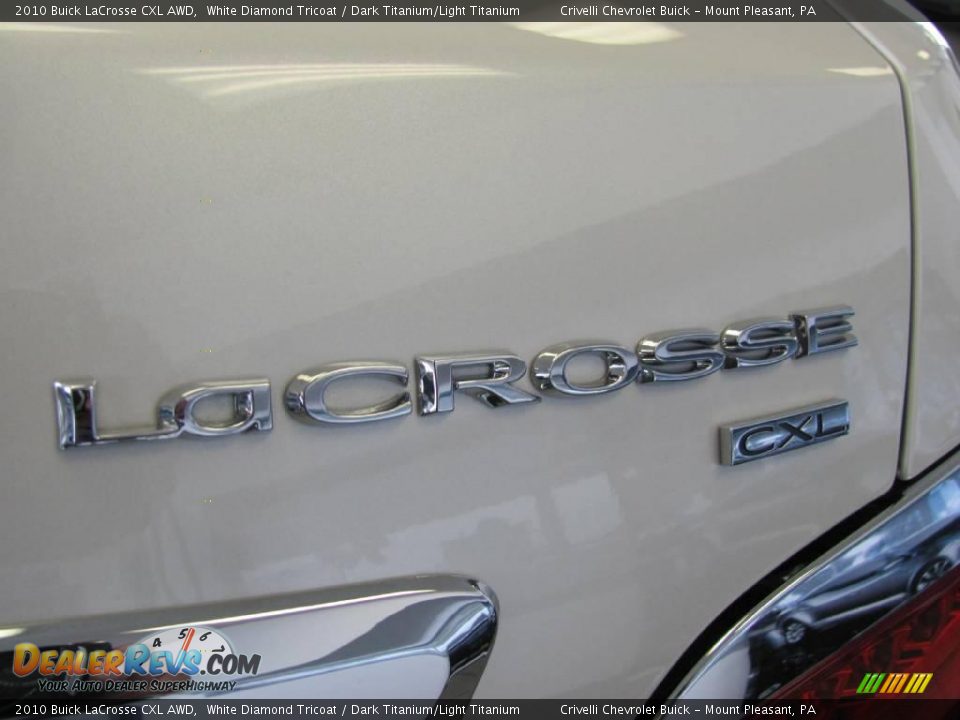 2010 Buick LaCrosse CXL AWD White Diamond Tricoat / Dark Titanium/Light Titanium Photo #8