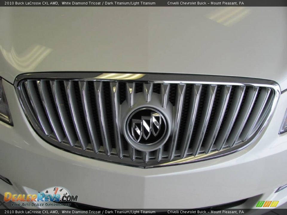 2010 Buick LaCrosse CXL AWD White Diamond Tricoat / Dark Titanium/Light Titanium Photo #13