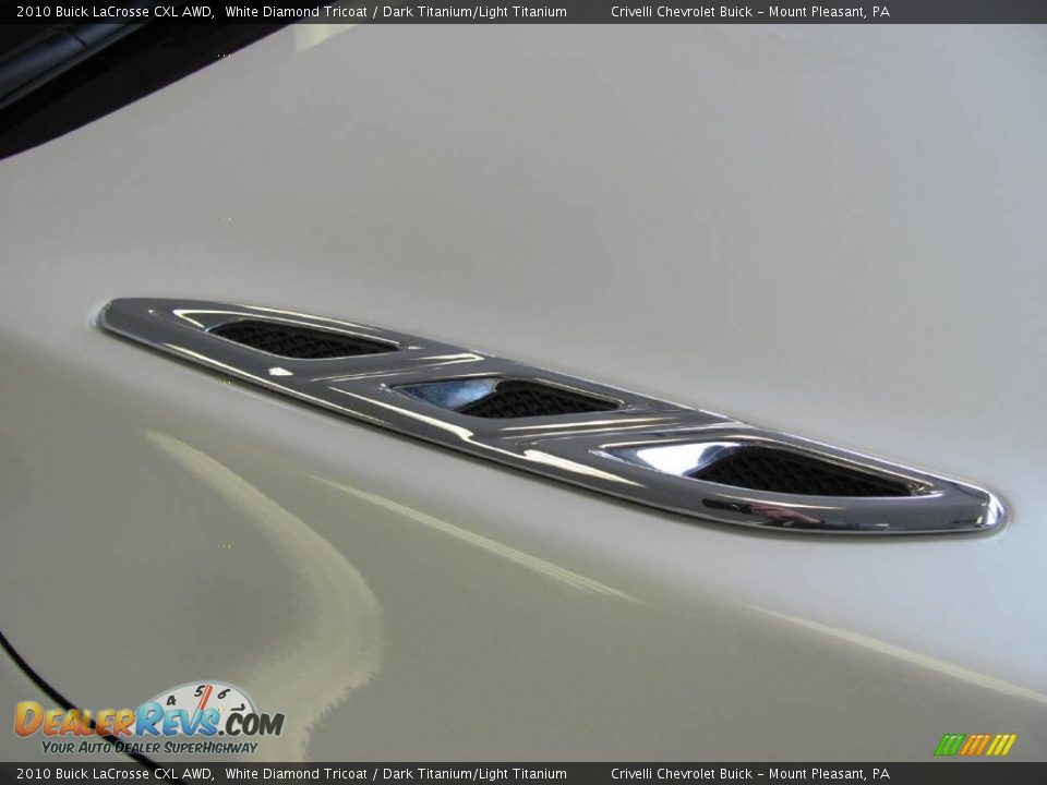 2010 Buick LaCrosse CXL AWD White Diamond Tricoat / Dark Titanium/Light Titanium Photo #15
