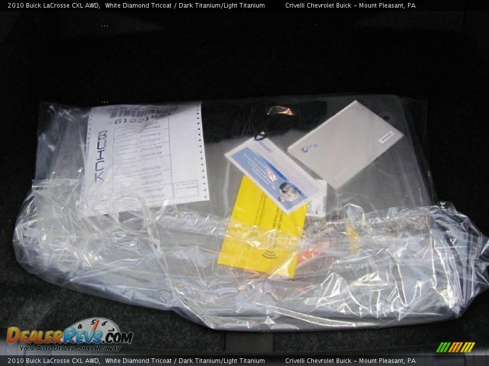 2010 Buick LaCrosse CXL AWD White Diamond Tricoat / Dark Titanium/Light Titanium Photo #20