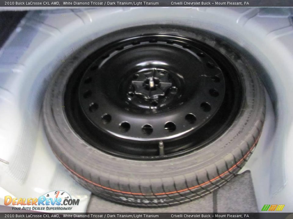 2010 Buick LaCrosse CXL AWD White Diamond Tricoat / Dark Titanium/Light Titanium Photo #22