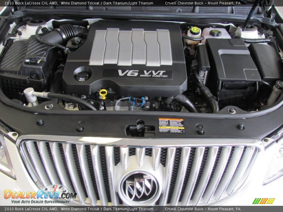 2010 Buick LaCrosse CXL AWD White Diamond Tricoat / Dark Titanium/Light Titanium Photo #23