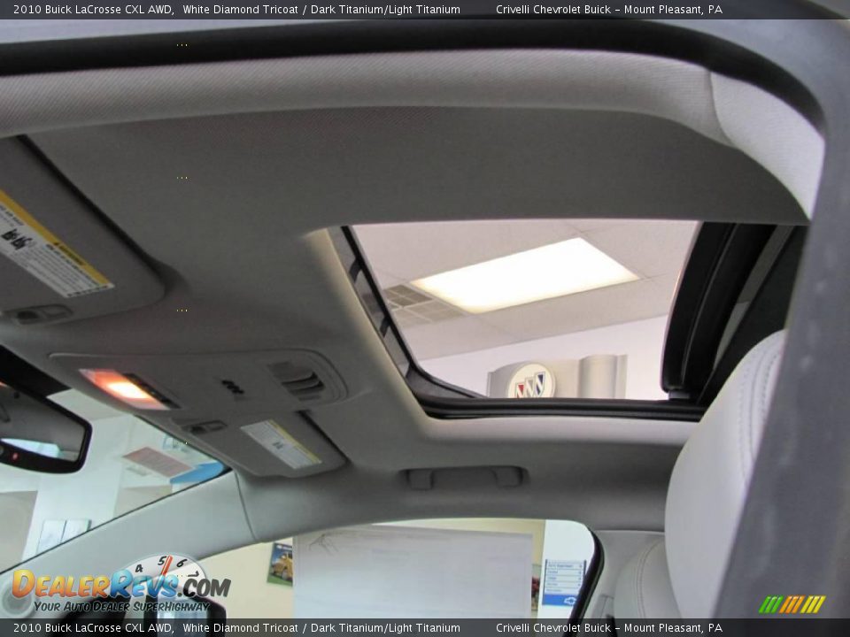 2010 Buick LaCrosse CXL AWD White Diamond Tricoat / Dark Titanium/Light Titanium Photo #27