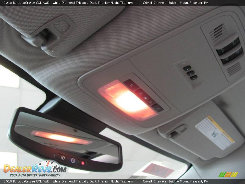 2010 Buick LaCrosse CXL AWD White Diamond Tricoat / Dark Titanium/Light Titanium Photo #28