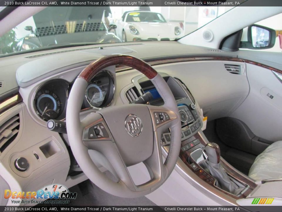 2010 Buick LaCrosse CXL AWD White Diamond Tricoat / Dark Titanium/Light Titanium Photo #29