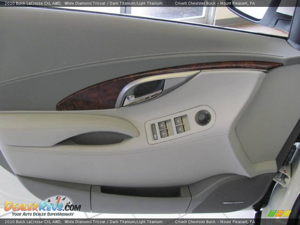2010 Buick LaCrosse CXL AWD White Diamond Tricoat / Dark Titanium/Light Titanium Photo #30