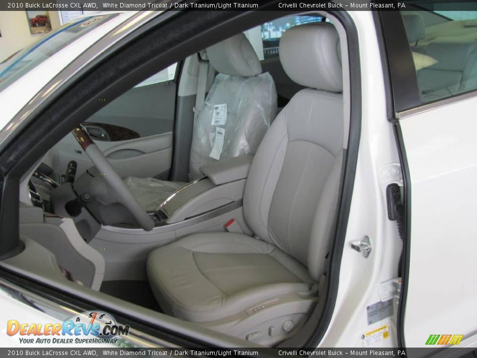 2010 Buick LaCrosse CXL AWD White Diamond Tricoat / Dark Titanium/Light Titanium Photo #32