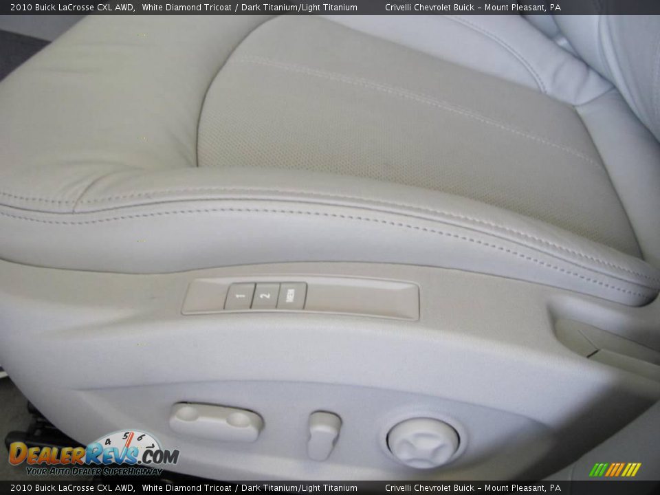 2010 Buick LaCrosse CXL AWD White Diamond Tricoat / Dark Titanium/Light Titanium Photo #33