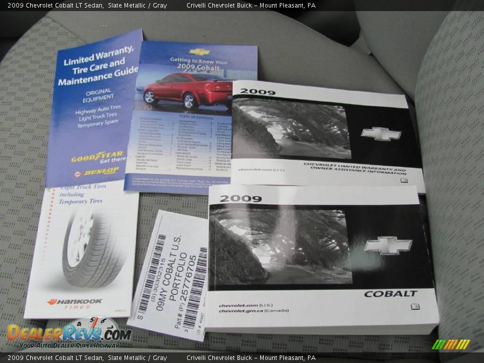2009 Chevrolet Cobalt LT Sedan Slate Metallic / Gray Photo #24