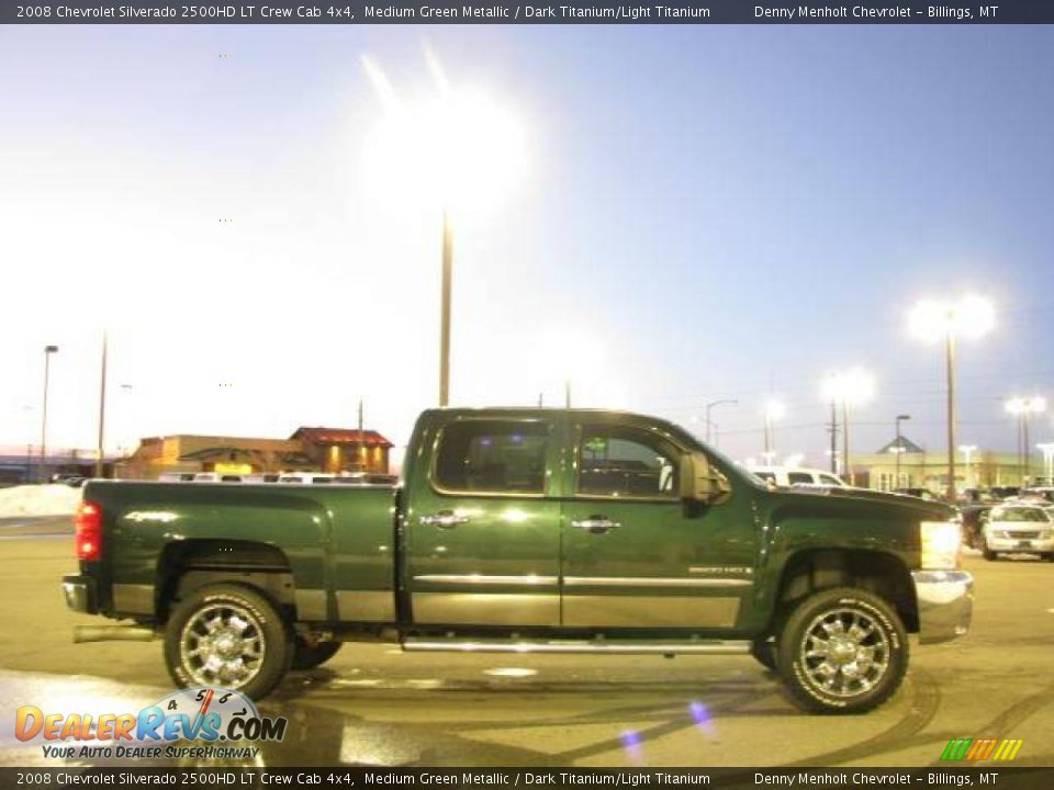 2008 Chevrolet Silverado 2500HD LT Crew Cab 4x4 Medium Green Metallic / Dark Titanium/Light Titanium Photo #4