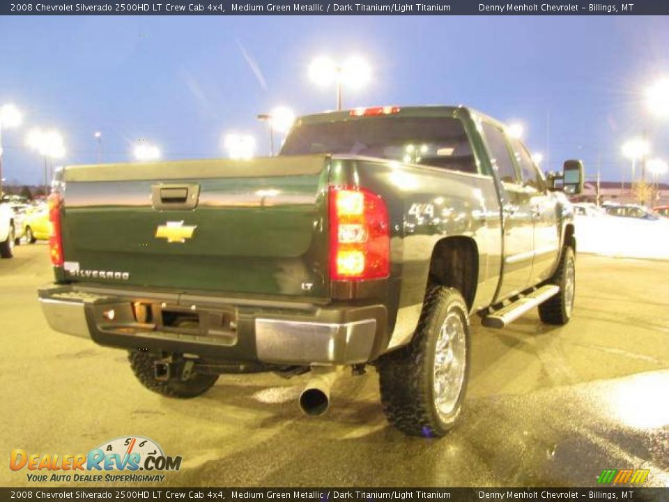 2008 Chevrolet Silverado 2500HD LT Crew Cab 4x4 Medium Green Metallic / Dark Titanium/Light Titanium Photo #5