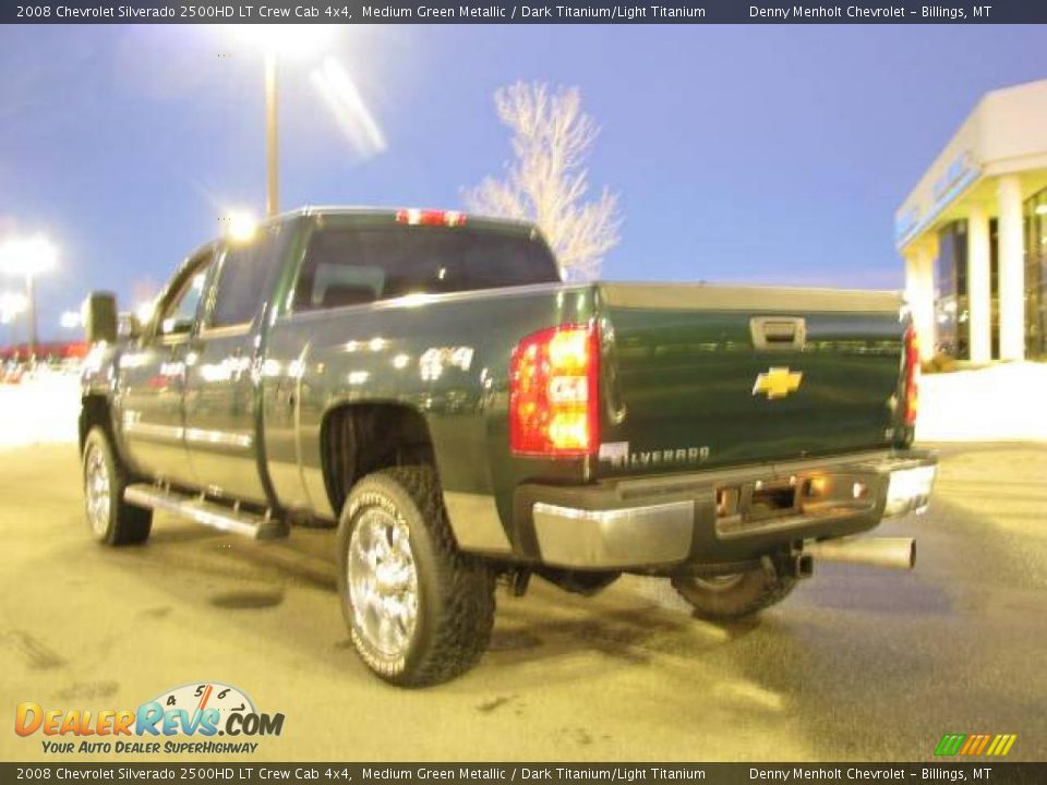 2008 Chevrolet Silverado 2500HD LT Crew Cab 4x4 Medium Green Metallic / Dark Titanium/Light Titanium Photo #6