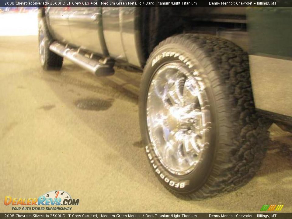 2008 Chevrolet Silverado 2500HD LT Crew Cab 4x4 Medium Green Metallic / Dark Titanium/Light Titanium Photo #7