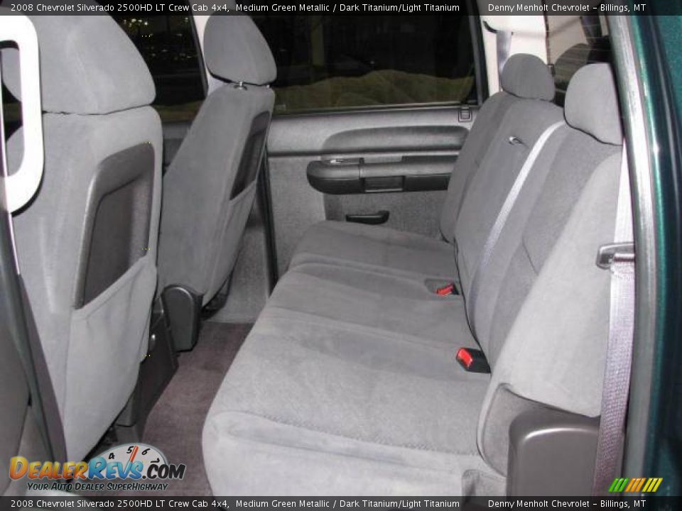 2008 Chevrolet Silverado 2500HD LT Crew Cab 4x4 Medium Green Metallic / Dark Titanium/Light Titanium Photo #8