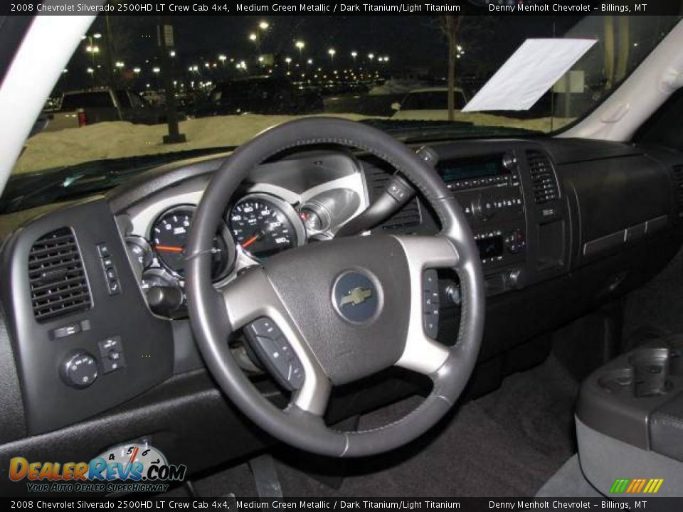 2008 Chevrolet Silverado 2500HD LT Crew Cab 4x4 Medium Green Metallic / Dark Titanium/Light Titanium Photo #10