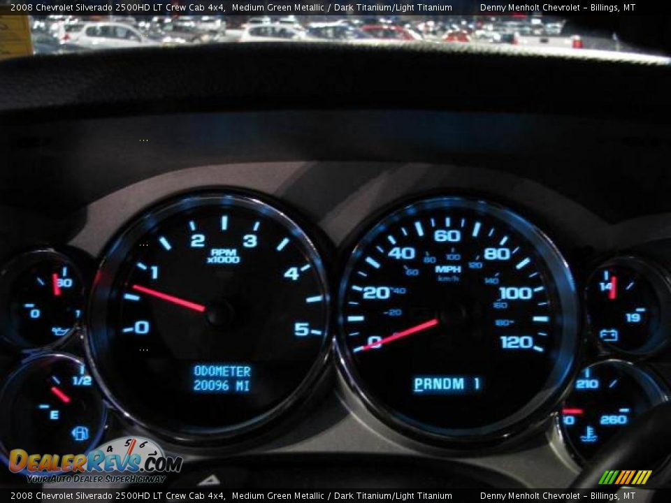 2008 Chevrolet Silverado 2500HD LT Crew Cab 4x4 Medium Green Metallic / Dark Titanium/Light Titanium Photo #14