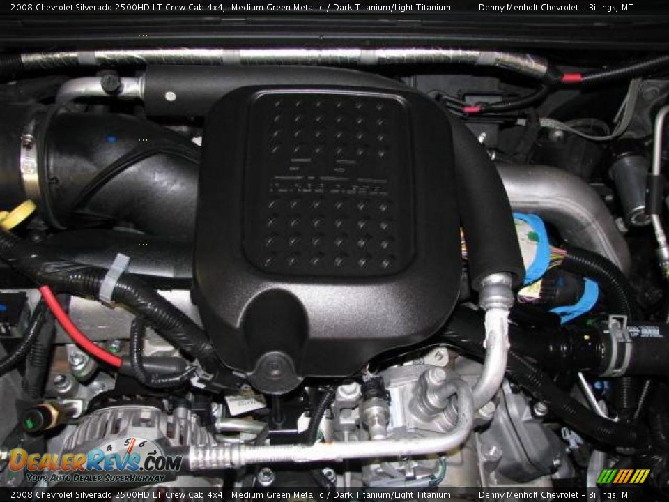 2008 Chevrolet Silverado 2500HD LT Crew Cab 4x4 Medium Green Metallic / Dark Titanium/Light Titanium Photo #15