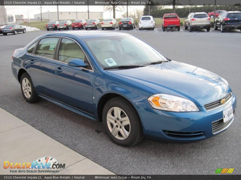 2010 Chevrolet Impala LS Aqua Blue Metallic / Neutral Photo #3