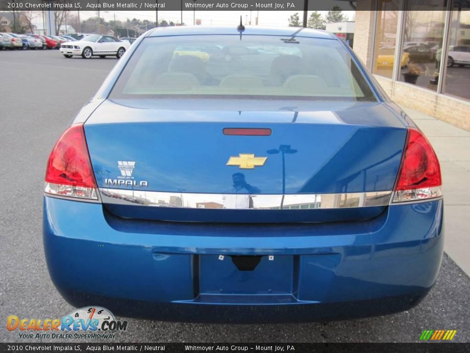 2010 Chevrolet Impala LS Aqua Blue Metallic / Neutral Photo #4