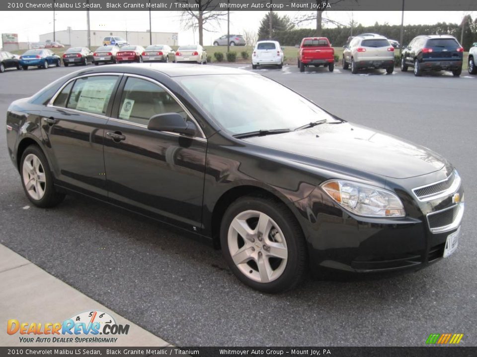 2010 Chevrolet Malibu LS Sedan Black Granite Metallic / Titanium Photo #3
