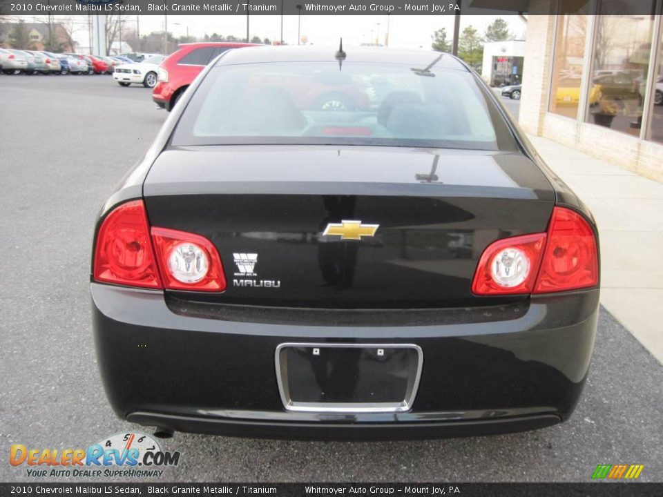 2010 Chevrolet Malibu LS Sedan Black Granite Metallic / Titanium Photo #4