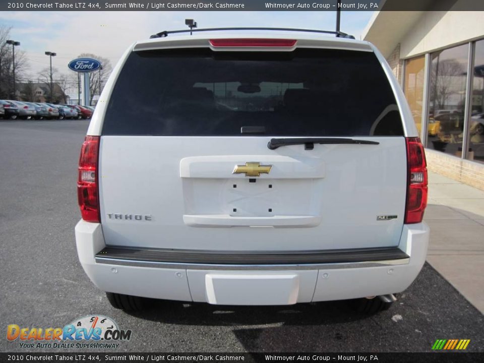 2010 Chevrolet Tahoe LTZ 4x4 Summit White / Light Cashmere/Dark Cashmere Photo #4