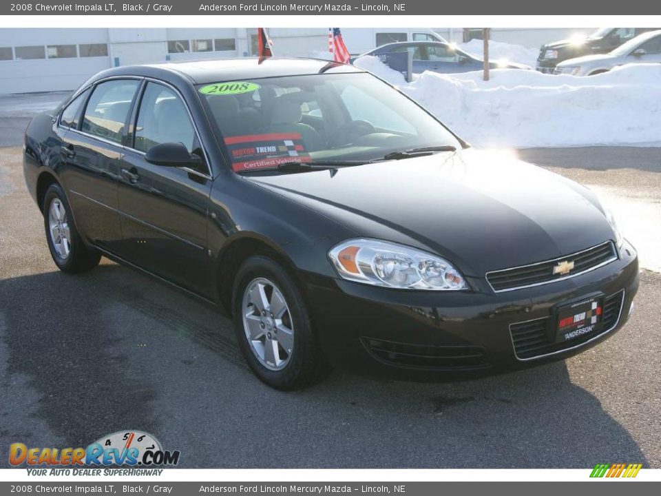 2008 Chevrolet Impala LT Black / Gray Photo #2