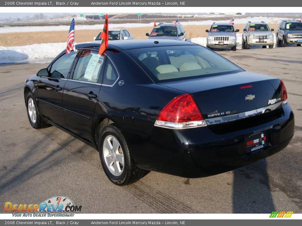 2008 Chevrolet Impala LT Black / Gray Photo #6