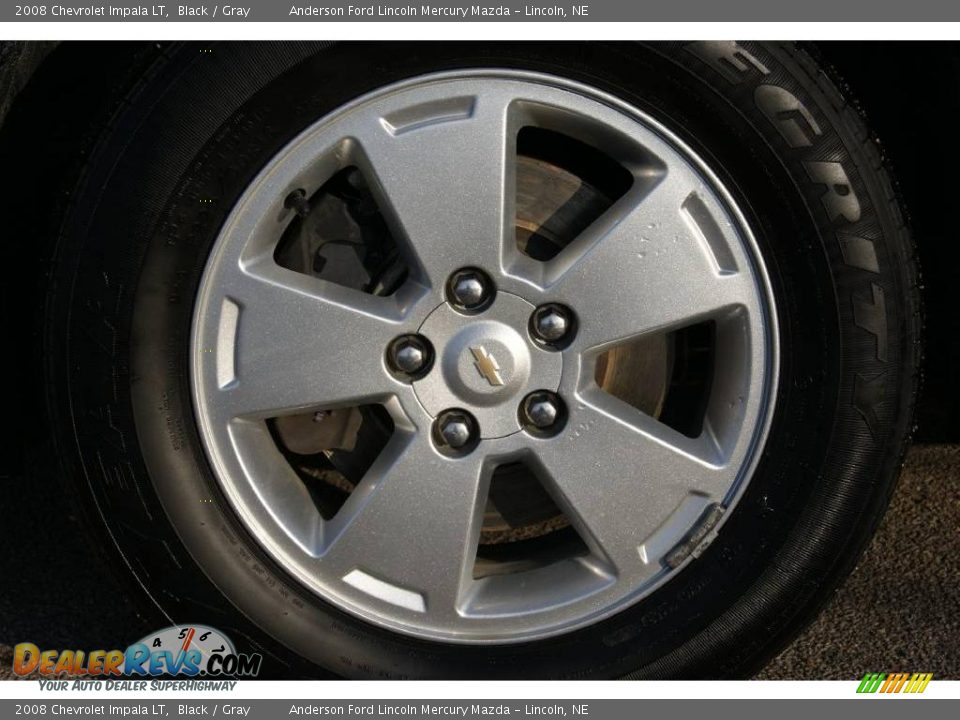 2008 Chevrolet Impala LT Black / Gray Photo #13