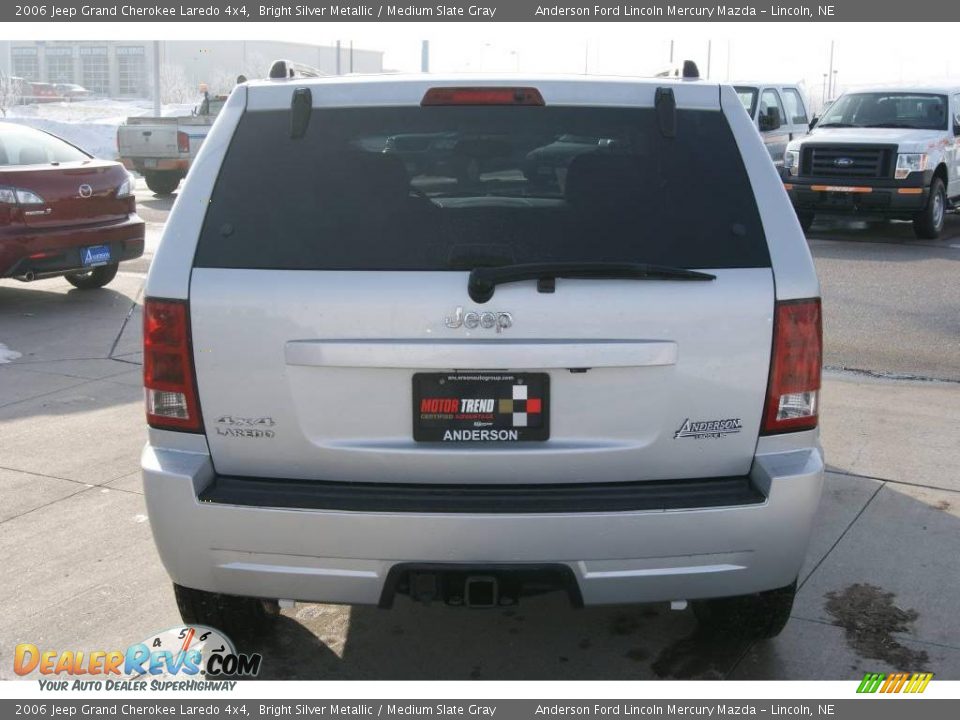 2006 Jeep Grand Cherokee Laredo 4x4 Bright Silver Metallic / Medium Slate Gray Photo #5