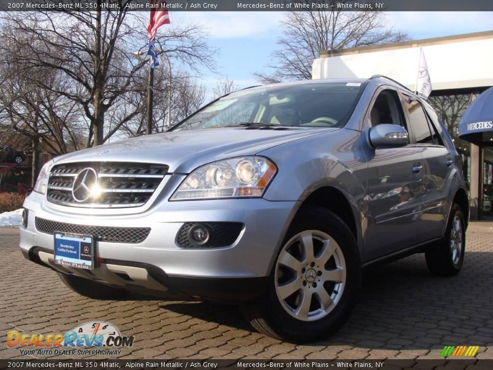 2007 Mercedes-Benz ML 350 4Matic Alpine Rain Metallic / Ash Grey Photo #1