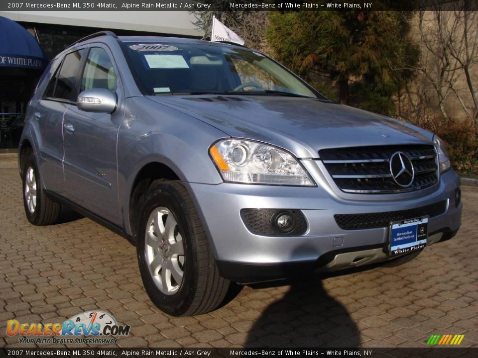 2007 Mercedes-Benz ML 350 4Matic Alpine Rain Metallic / Ash Grey Photo #3