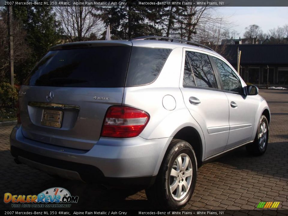 2007 Mercedes-Benz ML 350 4Matic Alpine Rain Metallic / Ash Grey Photo #4